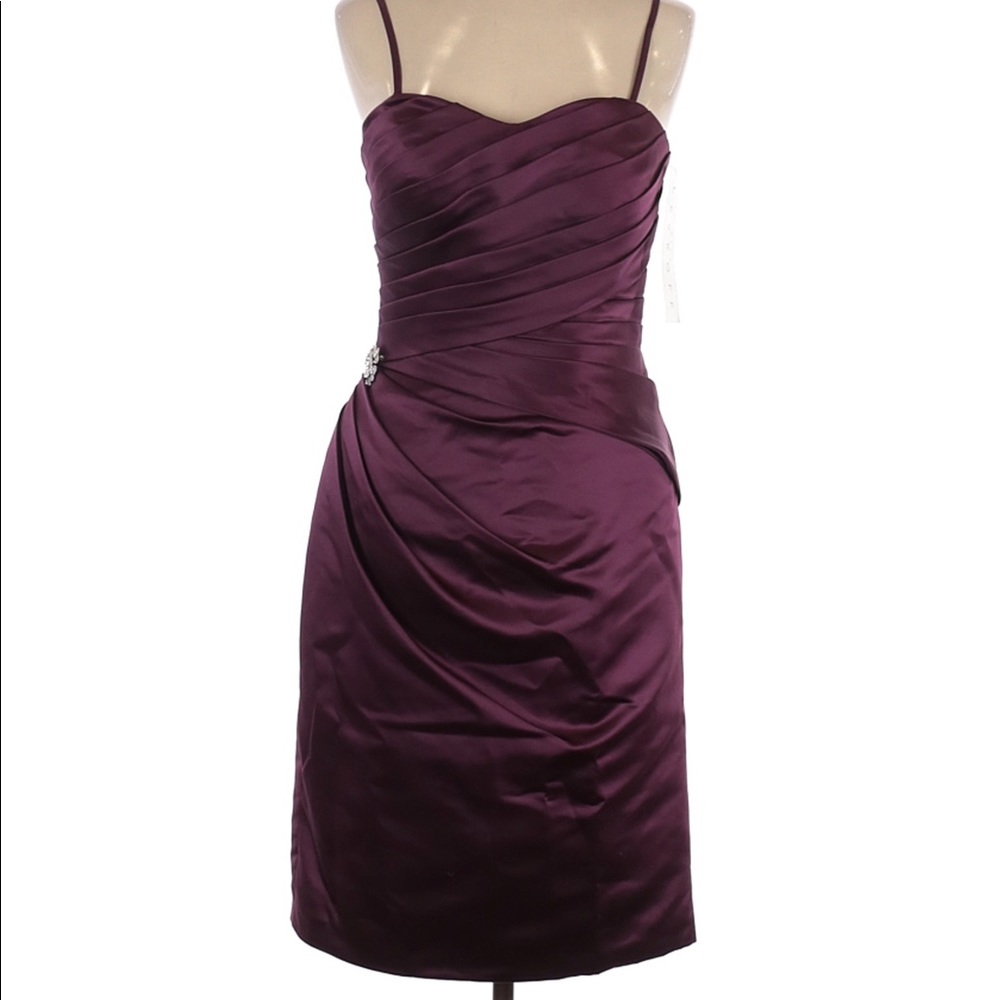 Size 10 Bill Levkoff cocktail dress. Brand new with tags. Removable straps